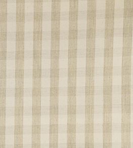 Suffolk Check Small Fabric by Ian Mankin Cream