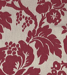 Wildflower Fabric by Ian Mankin Red