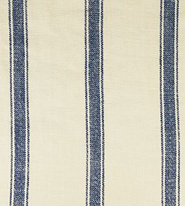 Angus Stripe Fabric by Ian Mankin Navy