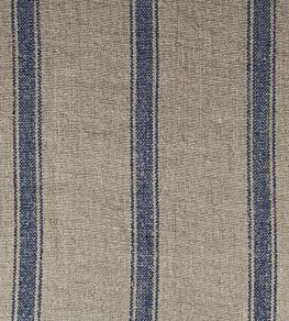 Angus Stripe Fabric by Ian Mankin Nordic Navy
