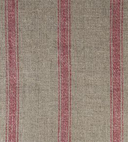 Angus Stripe Fabric by Ian Mankin Nordic Red