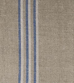 Grain Stripe Fabric by Ian Mankin Nordic Indigo