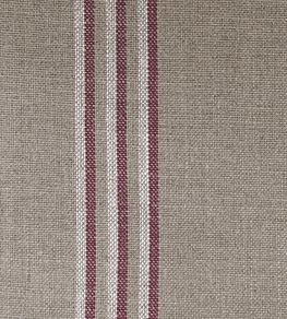 Grain Stripe Fabric by Ian Mankin Nordic Peony