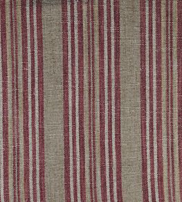 Jura Stripe Fabric by Ian Mankin Peony