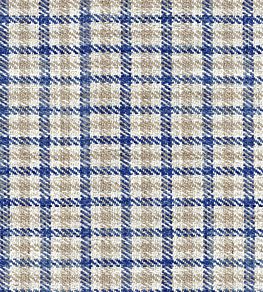 Nairn Check Fabric by Ian Mankin Blue