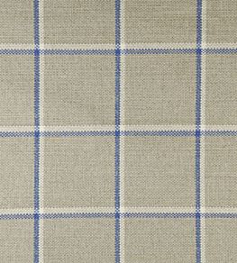Skye Check Fabric by Ian Mankin Indigo