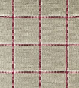 Skye Check Fabric by Ian Mankin Peony