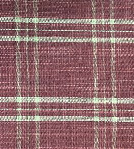 Peverell Check Fabric by Ian Sanderson Indian Red