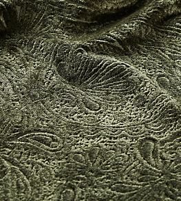 Skirmish Fabric by Ian Sanderson Dark Olive