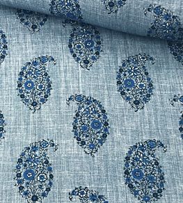 Jessamy Paisley Fabric by Ian Sanderson Sapphire
