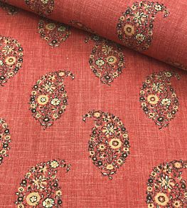 Jessamy Paisley Fabric by Ian Sanderson Paprika
