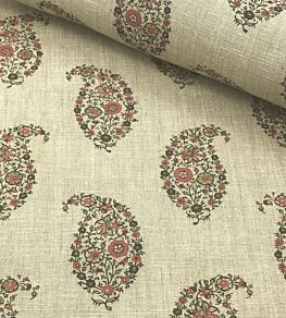 Jessamy Paisley Fabric by Ian Sanderson Geranium