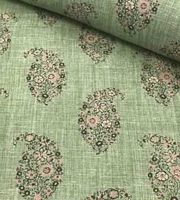 Jessamy Paisley Fabric by Ian Sanderson Apple Blossom