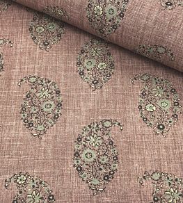 Jessamy Paisley Fabric by Ian Sanderson Musk Rose
