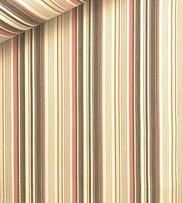 Pyjama Stripe Fabric by Ian Sanderson Persimmon