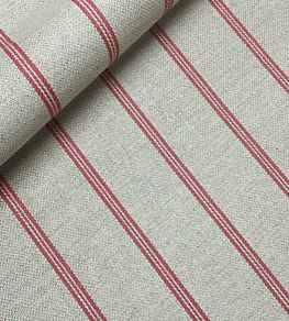 Gabriel Stripe Fabric by Ian Sanderson Rose Dust