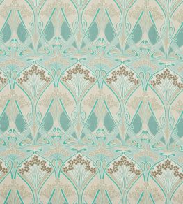 Ianthe Bloom Multi in Ladbroke Linen Fabric by Liberty Jade