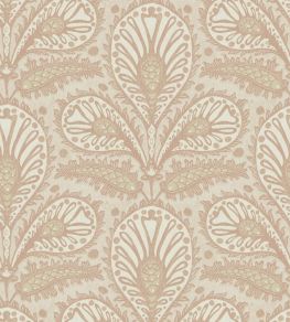 Ikat Clover Wallpaper by Josephine Munsey Plaster Pink