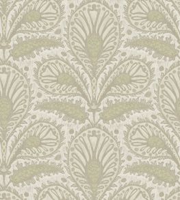 Ikat Clover Wallpaper by Josephine Munsey Sage