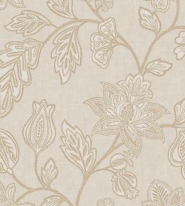 Ikat Flower Trail Wallpaper by Eijffinger Beige