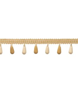 Ilana Beaded Fringe Trimming by Samuel & Sons Honey
