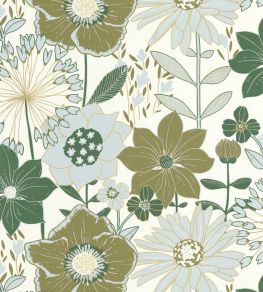 Immensite Wallpaper by Caselio Vert Or