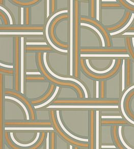 Impass Wallpaper by Caselio Golden Almond Green
