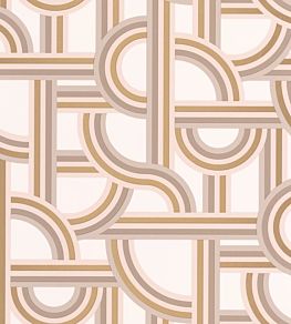 Impass Wallpaper by Caselio Golden Beige