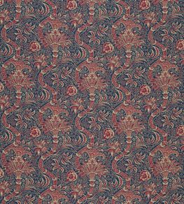 Indian Fabric by Morris & Co Indigo/Red