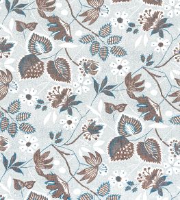 Indienne Hazel Fabric by Anna French Brown and Slate