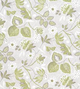 Indienne Hazel Fabric by Anna French Green and Beige