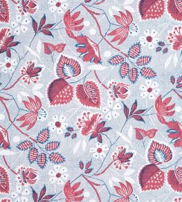 Indienne Hazel Wallpaper by Anna French Red/Blue