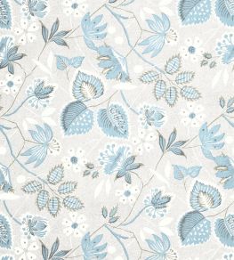 Indienne Hazel Wallpaper by Anna French Spa Blue