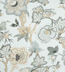 Indienne Jacobean Fabric by Thibaut Robins Egg