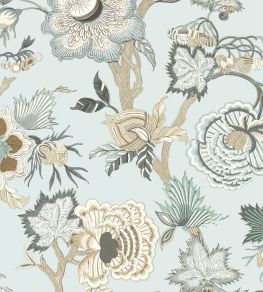 Indienne Jacobean Wallpaper by Thibaut Robins Egg