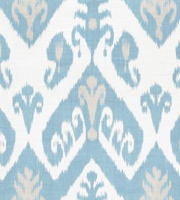 Indies Ikat Fabric by Thibaut French Blue