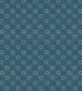 Indigo Circles Fabric by Designers Guild Indigo