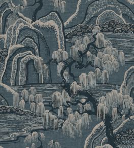 Indigo Garden Wallpaper by Borastapeter Blue