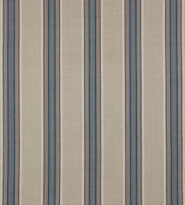Indus Stripe Fabric by Jane Churchill Blue / Stone