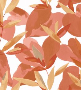 Influence Wallpaper by Caselio Terracotta / Jaune / Dore