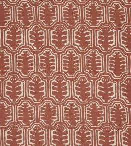 Inuit Fabric by Volga Linen Rust