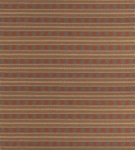 Inveraray Fabric by Mulberry Home Russet/Teal