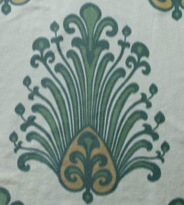 Irina Damask Fabric by Titley and Marr Grass & Ochre