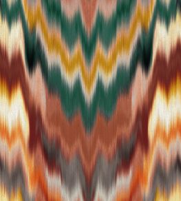 Irisa Wallpaper by Osborne & Little Terracotta/Teal