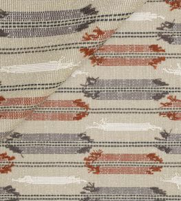 Isadora Fabric by Jim Thompson No.9 Earth Tones