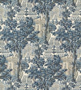Italian Garden Wallpaper by Zoffany Indigo