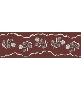 Jaipur Border 8cm Wallpaper by Parker & Jules Conker