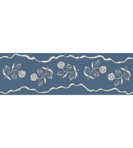 Jaipur Border 8cm Wallpaper by Parker & Jules Day Blue