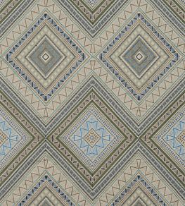 Fuji Fabric by James Hare Natural / Indigo