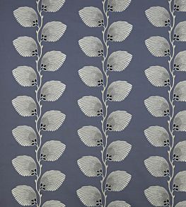 Lelani Fabric by Jane Churchill Indigo / Silver